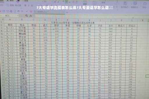 ?大专退学流程表怎么填?大专要退学怎么退⚡️