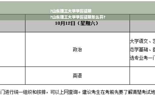 ?山东理工大学学历证明
?山东理工大学学历证明怎么开?