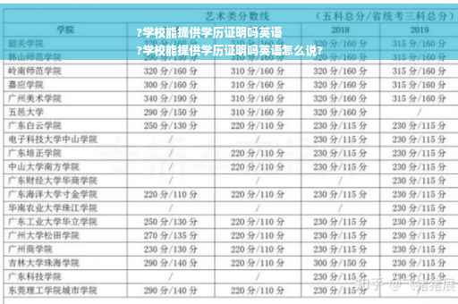 ?学校能提供学历证明吗英语
?学校能提供学历证明吗英语怎么说?