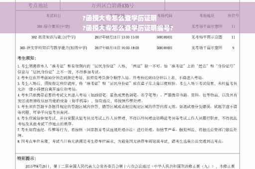 ?函授大专怎么查学历证明
?函授大专怎么查学历证明编号?