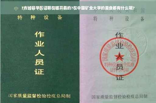 ?方城县学历证明在哪开具的?在中国矿业大学的美食都有什么呢?