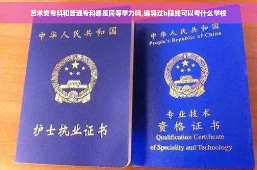 艺术类专科和普通专科都是同等学力吗,编导过b段线可以考什么学校 艺术类专科和普通专科都是同等学力吗,编导过b段线可以考什么学校