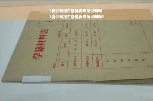 ?青训营报名条件要学历证明吗
?青训营报名条件要学历证明吗?