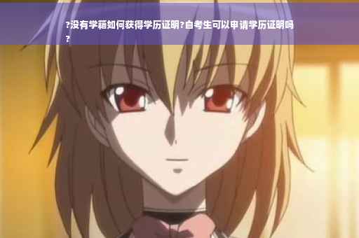 ?没有学籍如何获得学历证明?自考生可以申请学历证明吗
?