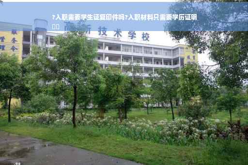?入职需要学生证复印件吗?入职材料只需要学历证明
⚡️