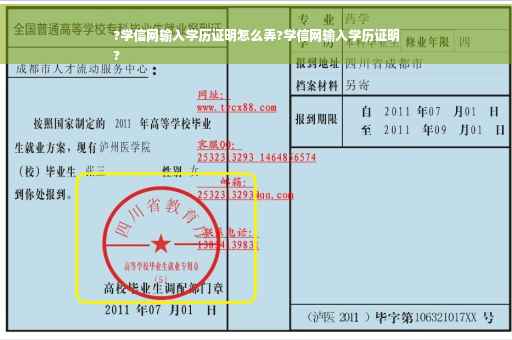 ?学信网输入学历证明怎么弄?学信网输入学历证明
?