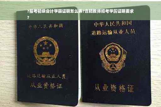 ?报考初级会计学籍证明怎么弄?合肥教师招考学历证明要求
?
