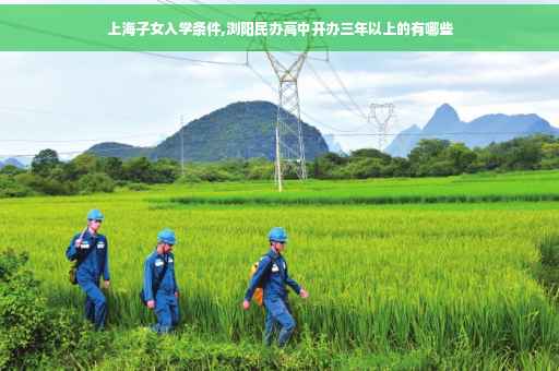 上海子女入学条件,浏阳民办高中开办三年以上的有哪些
