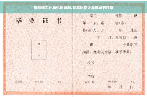 成都理工计算机厉害吗,宜宾职称计算机证书领取