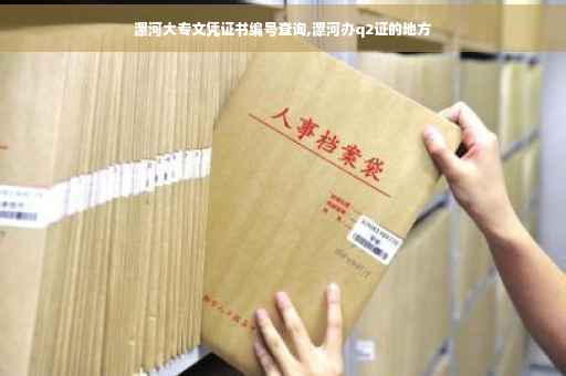 漯河大专文凭证书编号查询,漯河办q2证的地方