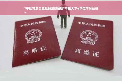 ?中山市怎么查社保缴费证明?中山大学+学位学历证明
?