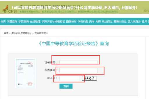 ?可以直接去教育局开学历证明吗高中?什么叫学籍证明,不太明白,上哪里开?