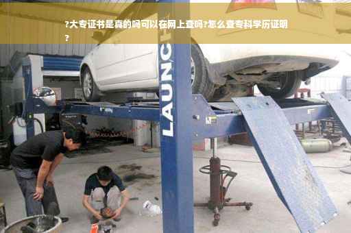 ?大专证书是真的吗可以在网上查吗?怎么查专科学历证明
?
