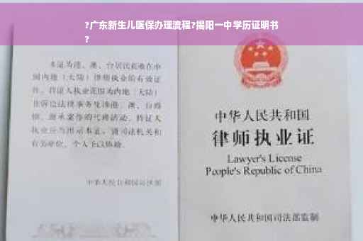 ?广东新生儿医保办理流程?揭阳一中学历证明书
?