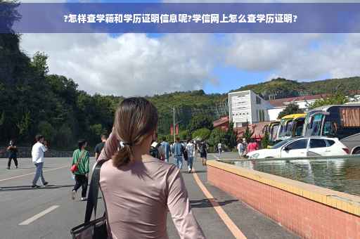 ?怎样查学籍和学历证明信息呢?学信网上怎么查学历证明?