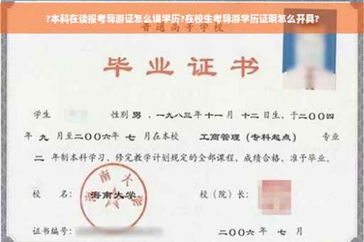 ?本科在读报考导游证怎么填学历?在校生考导游学历证明怎么开具?