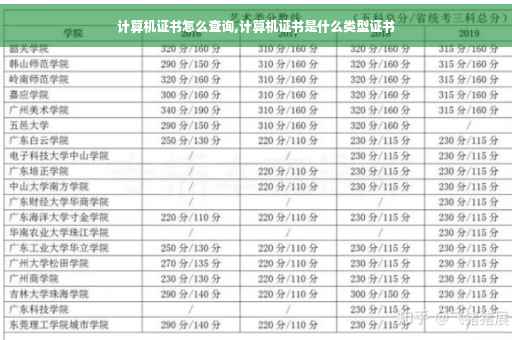 计算机证书怎么查询,计算机证书是什么类型证书
