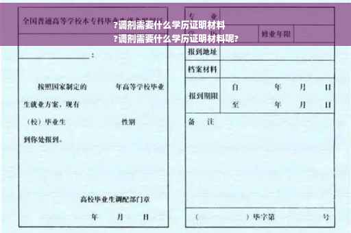 ?调剂需要什么学历证明材料
?调剂需要什么学历证明材料呢?