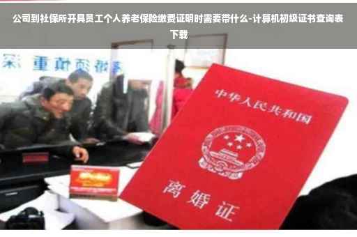 公司到社保所开具员工个人养老保险缴费证明时需要带什么-计算机初级证书查询表下载