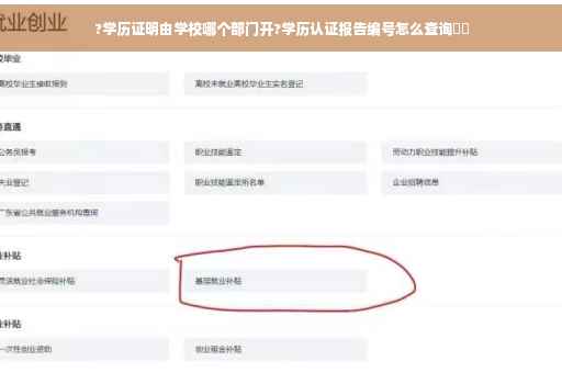 ?学历证明由学校哪个部门开?学历认证报告编号怎么查询⚡️