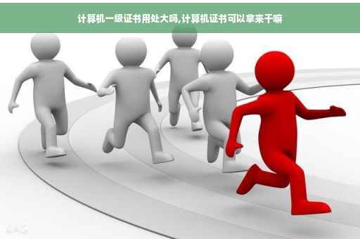 计算机一级证书用处大吗,计算机证书可以拿来干嘛