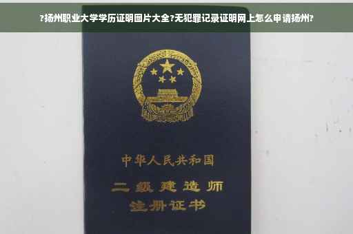 ?扬州职业大学学历证明图片大全?无犯罪记录证明网上怎么申请扬州?