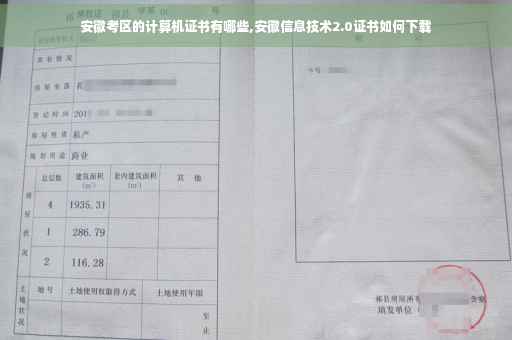 安徽考区的计算机证书有哪些,安徽信息技术2.0证书如何下载