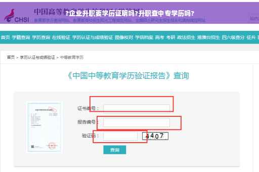 ?企业升职要学历证明吗?升职查中专学历吗?