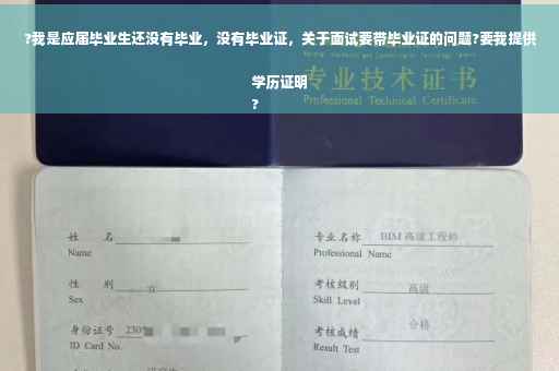 ?我是应届毕业生还没有毕业，没有毕业证，关于面试要带毕业证的问题?要我提供学历证明
?