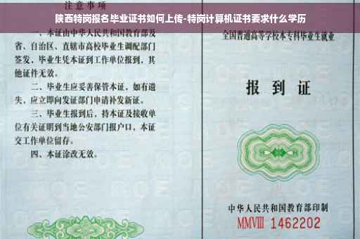 陕西特岗报名毕业证书如何上传-特岗计算机证书要求什么学历