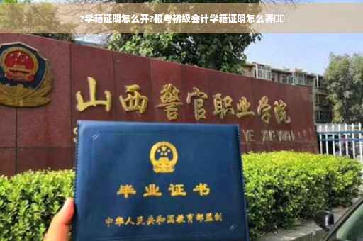?学籍证明怎么开?报考初级会计学籍证明怎么弄⚡️