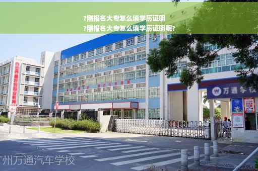 ?刚报名大专怎么填学历证明
?刚报名大专怎么填学历证明呢?
