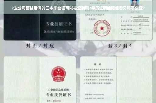 ?去公司面试用假的二本毕业证可以被查到吗?学历证明能随便看见吗怎么查?