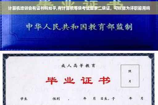 计算机培训会有证书吗知乎,有计算机等级考试国家二级证，可以做为评职称用吗