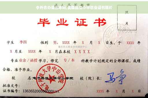 中外合办是三本吗,美国私立小学毕业证书图片
