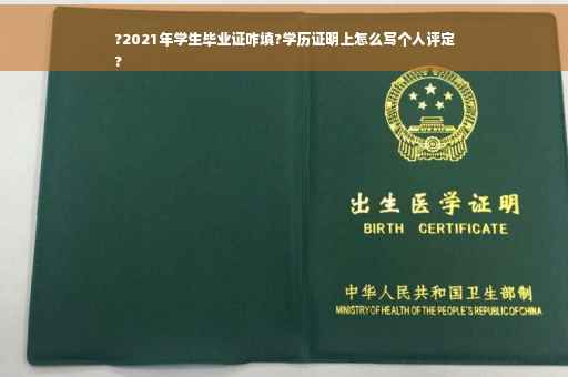 ?2021年学生毕业证咋填?学历证明上怎么写个人评定
?