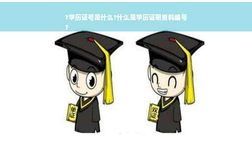 ?学历证号是什么?什么是学历证明资料编号
?