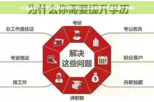 ?认证需要几个学历证明材料呢?学历认证需要原学校提供那个资料?