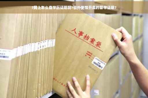 ?网上怎么查学历证明啊?驻外使馆开具的留学证明?