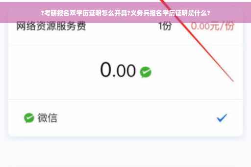 ?考研报名双学历证明怎么开具?义务兵报名学历证明是什么?