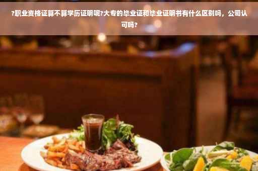 ?职业资格证算不算学历证明呢?大专的毕业证和毕业证明书有什么区别吗，公司认可吗?