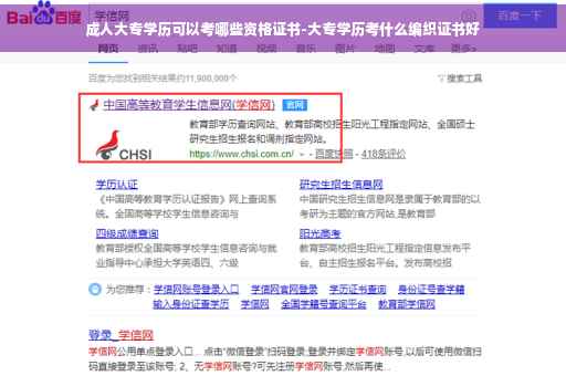 成人大专学历可以考哪些资格证书-大专学历考什么编织证书好