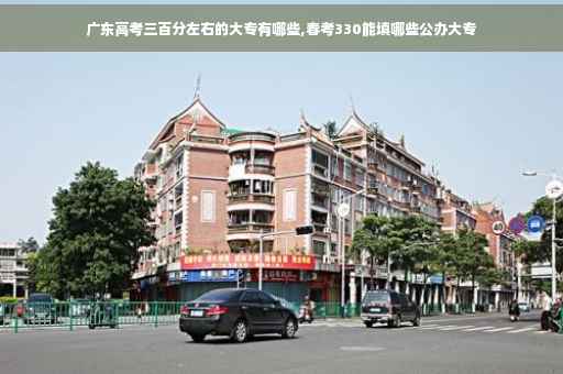 广东高考三百分左右的大专有哪些,春考330能填哪些公办大专