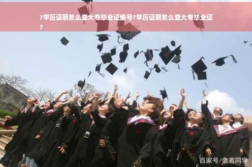 ?学历证明怎么查大专毕业证编号?学历证明怎么查大专毕业证
?