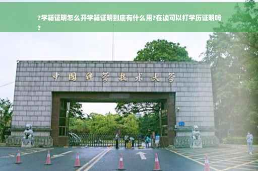 ?学籍证明怎么开学籍证明到底有什么用?在读可以打学历证明吗
?