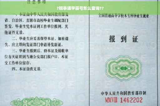 ?皖事通学籍号怎么查询??