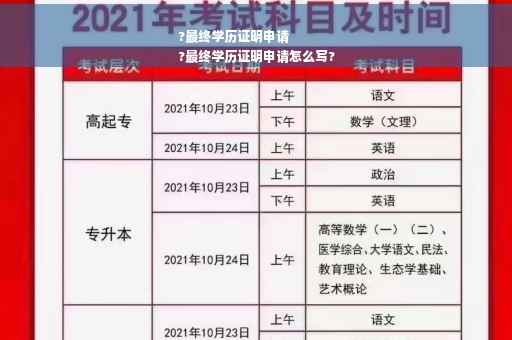 ?最终学历证明申请
?最终学历证明申请怎么写?