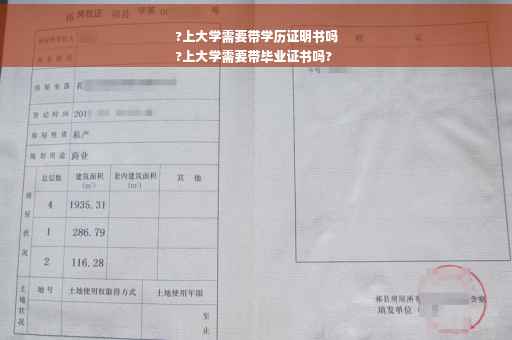 ?上大学需要带学历证明书吗
?上大学需要带毕业证书吗?