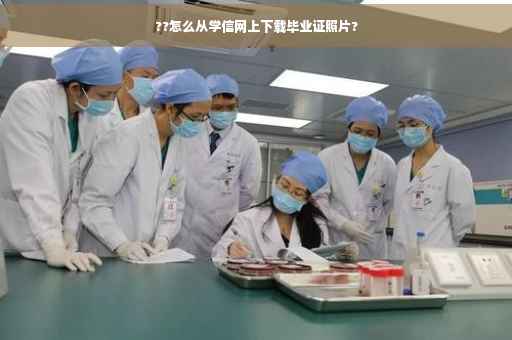 ??怎么从学信网上下载毕业证照片?