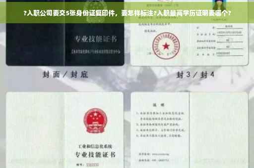 ?入职公司要交5张身份证复印件，要怎样标注?入职最高学历证明要哪个?